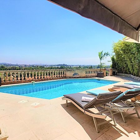 3 Bedrooms Villa near Cannes - Pool&Jacuzzi - Sea View Mandelieu Esterno foto