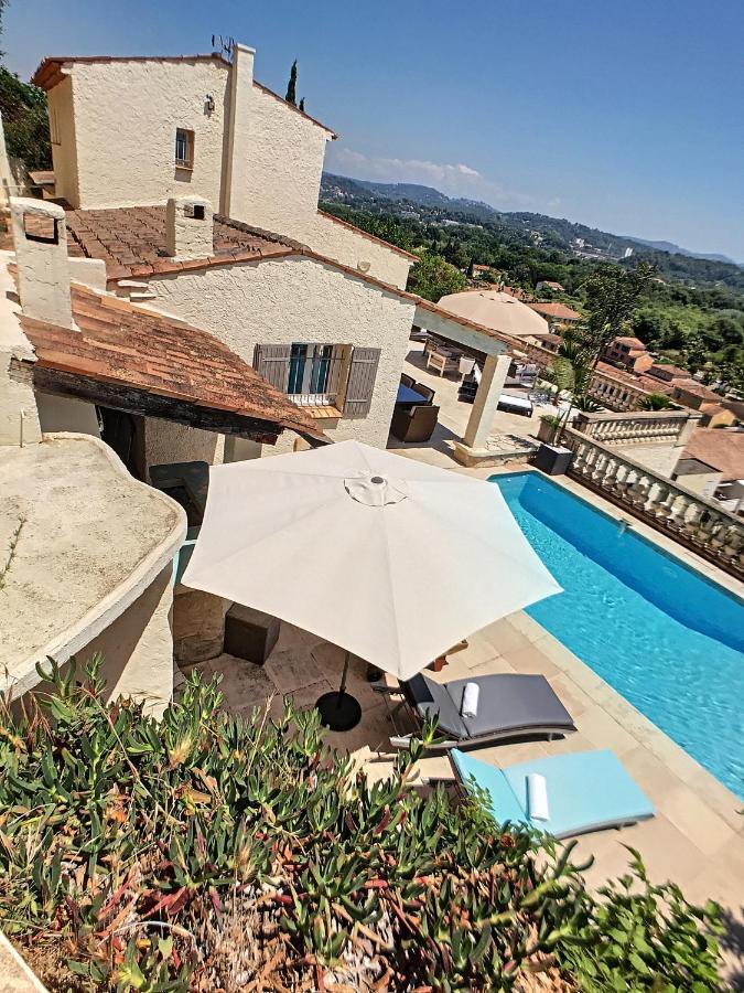3 Bedrooms Villa near Cannes - Pool&Jacuzzi - Sea View Mandelieu Esterno foto