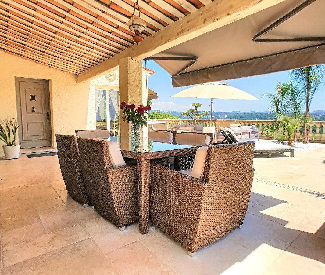 3 Bedrooms Villa near Cannes - Pool&Jacuzzi - Sea View Mandelieu Esterno foto