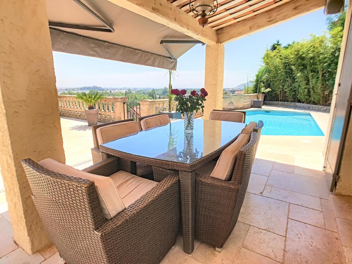3 Bedrooms Villa near Cannes - Pool&Jacuzzi - Sea View Mandelieu Esterno foto