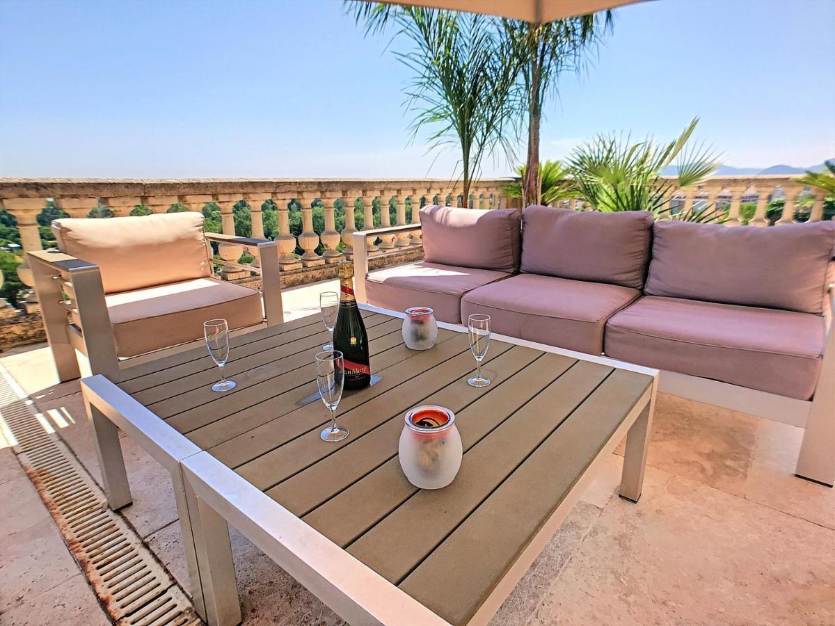 3 Bedrooms Villa near Cannes - Pool&Jacuzzi - Sea View Mandelieu Esterno foto