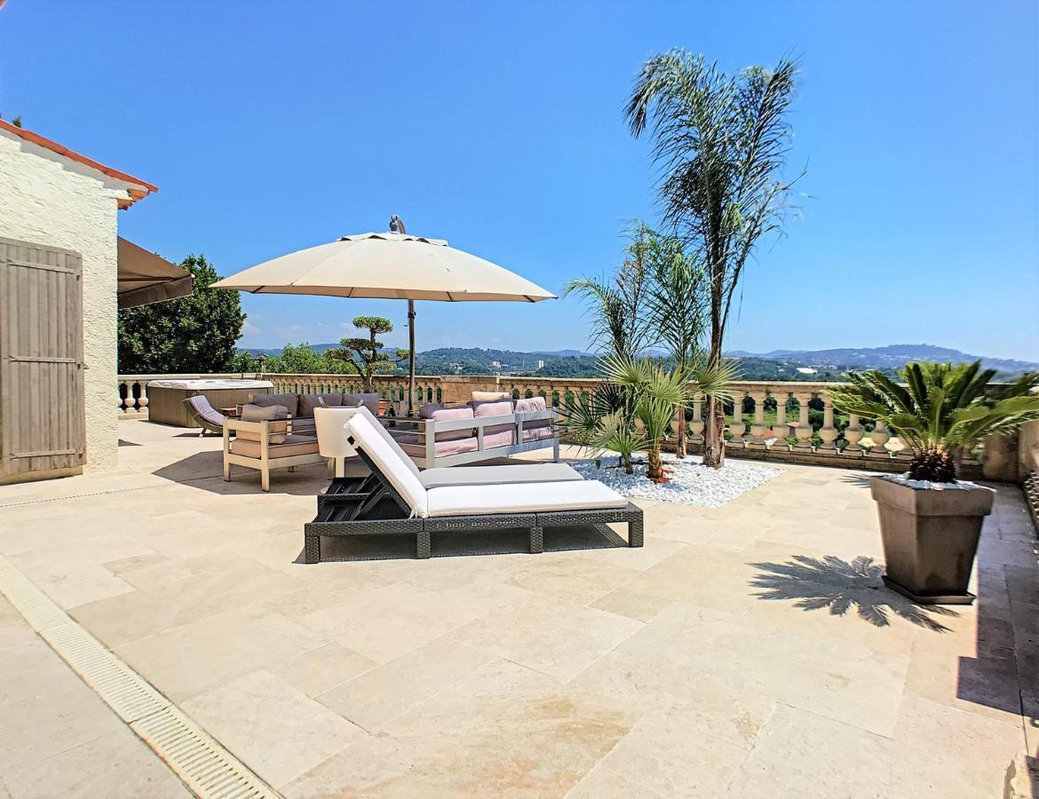 3 Bedrooms Villa near Cannes - Pool&Jacuzzi - Sea View Mandelieu Esterno foto